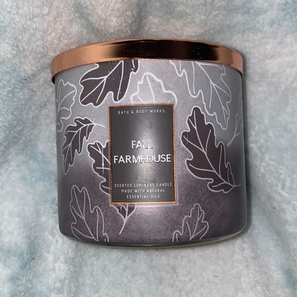 Bath & Body Works Other Brand New 3 Wick Fall Farmhouse Candle